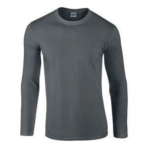Gildan Unisex Adult Softstyle Long-Sleeved T-Shirt / Charcoal